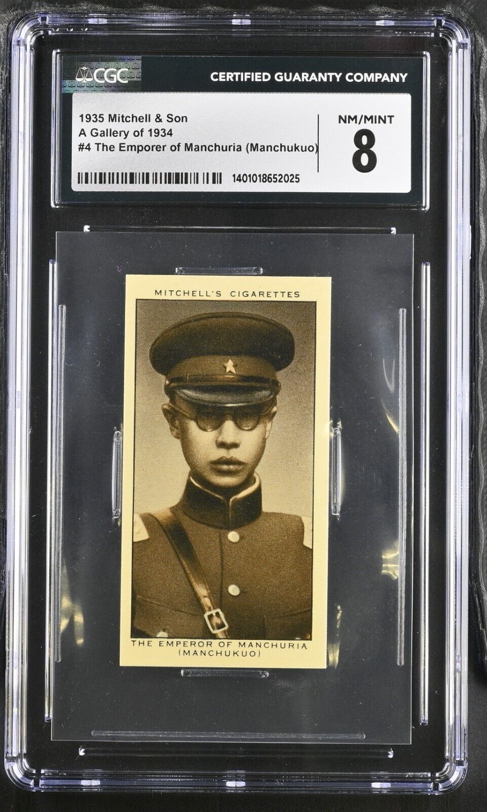 1935 The Emperor Of Manchuria Mitchell &Son A Gallery Of 1934 # 4  CGC 8