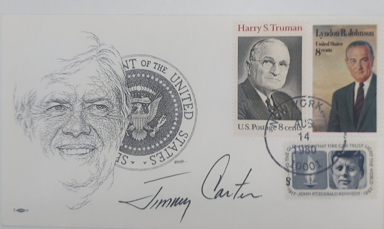 President Jimmy Carter Signed 1977  Inaugural Cover