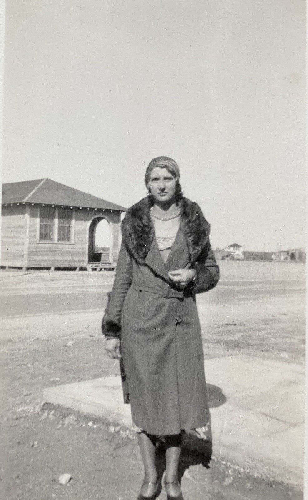 Seminole Texas 1930's Pretty Young Woman Original Snapshot Vintage Photo