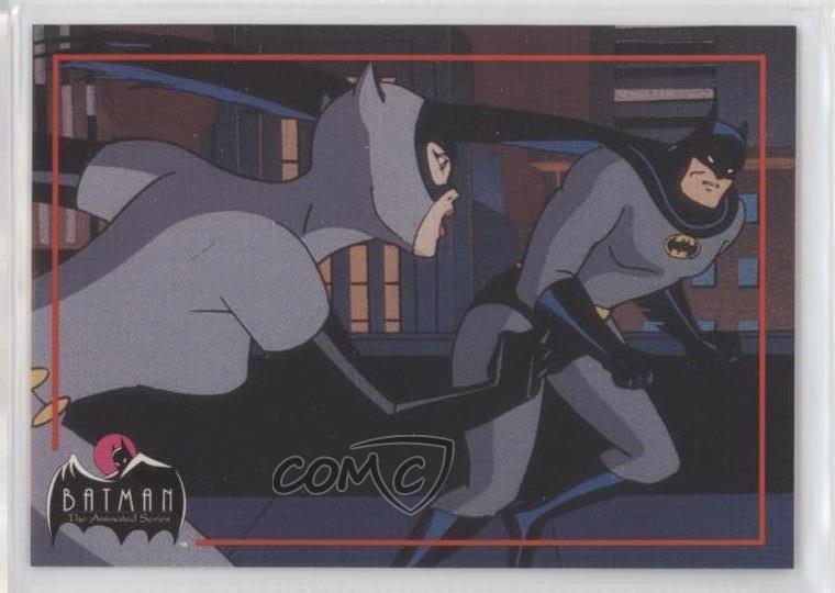1993 Topps Batman: The Animated Series Promos Catwoman Batman 7ut