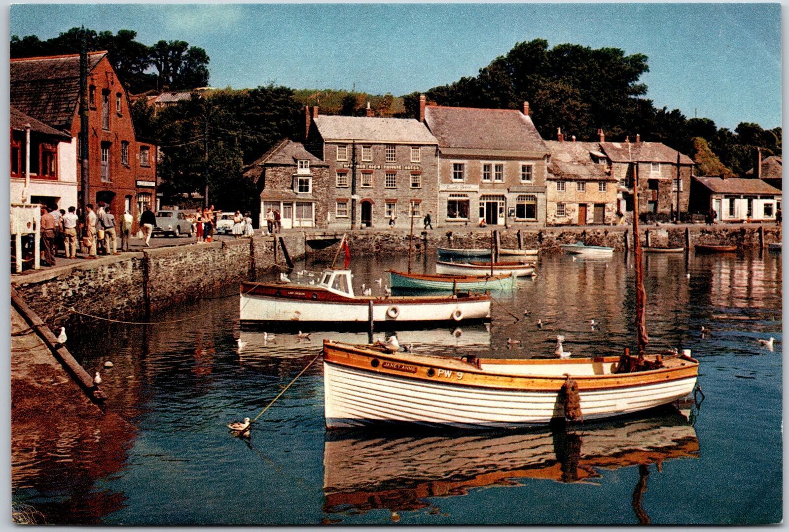 The Inner Harbor Padstow Cornwall England Fine Anchorage Yachting Facil Postcard