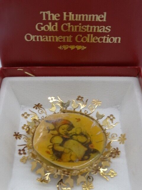 The Hummel Gold Christmas Ornament Collection Chick Girl 1986