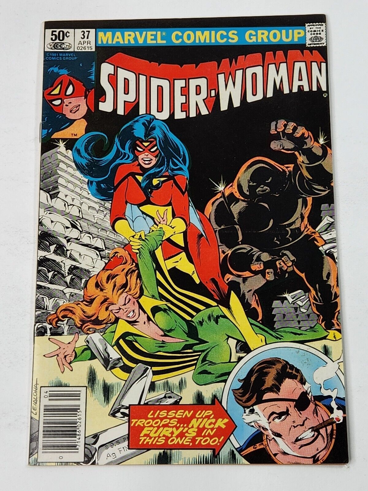 Spider-Woman 37 NEWSSTAND 1st App Siryn Marvel Chris Claremont Bronze Age 1981