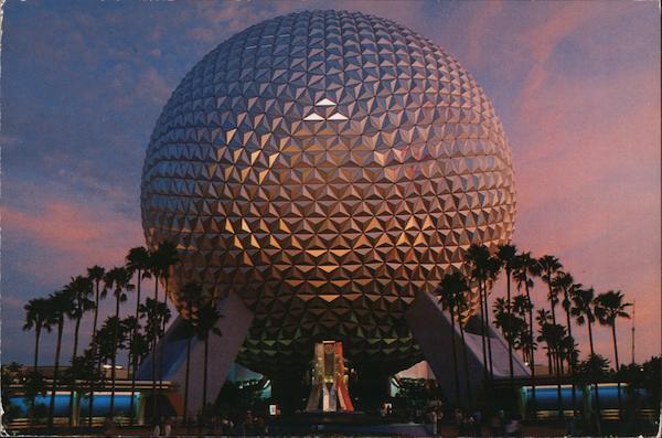 Disney 1984 Orlando,FL Spaceship Earth Ride,Epcot Center Orange County Florida