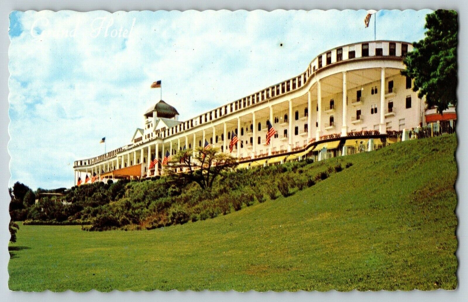 VTG Chrome Postcard MI Grand Hotel Botanical Features Mackinac Island, Michigan
