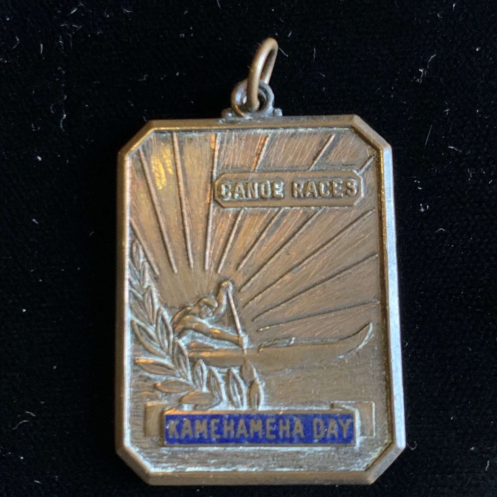 Historical Rare Hawaii 1956 Kamehameha Day Canoe Race Medal