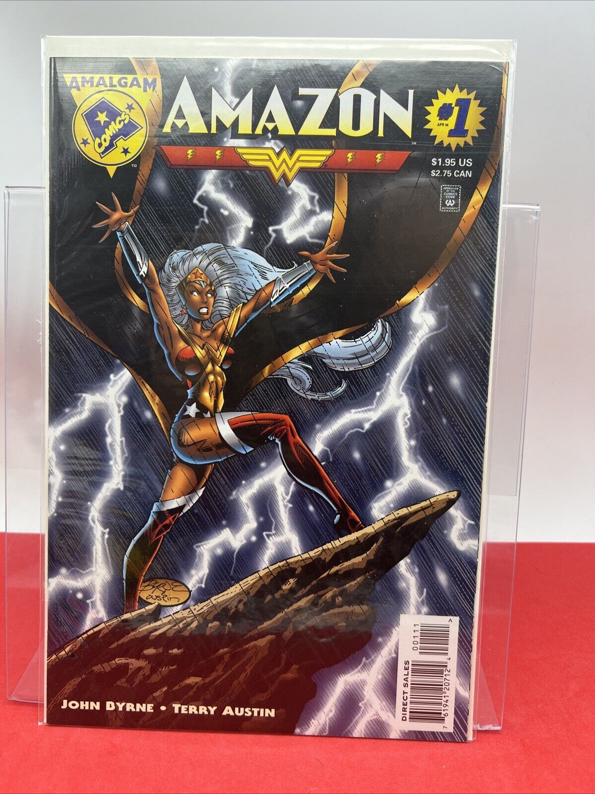 Amazon #1 Storm Wonder Woman Amalgam VF+ (1996 DC Marvel Comics)
