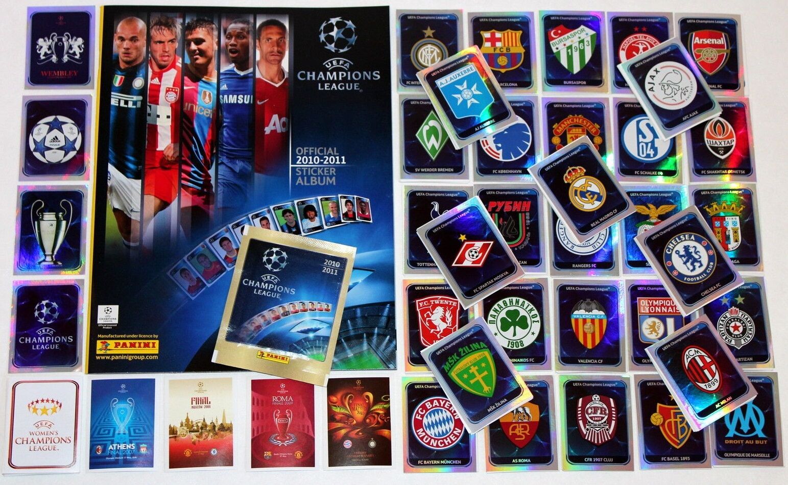 2010 2011 Panini Champions League 10 Stickers Choose Pick UEFA CL 10 11