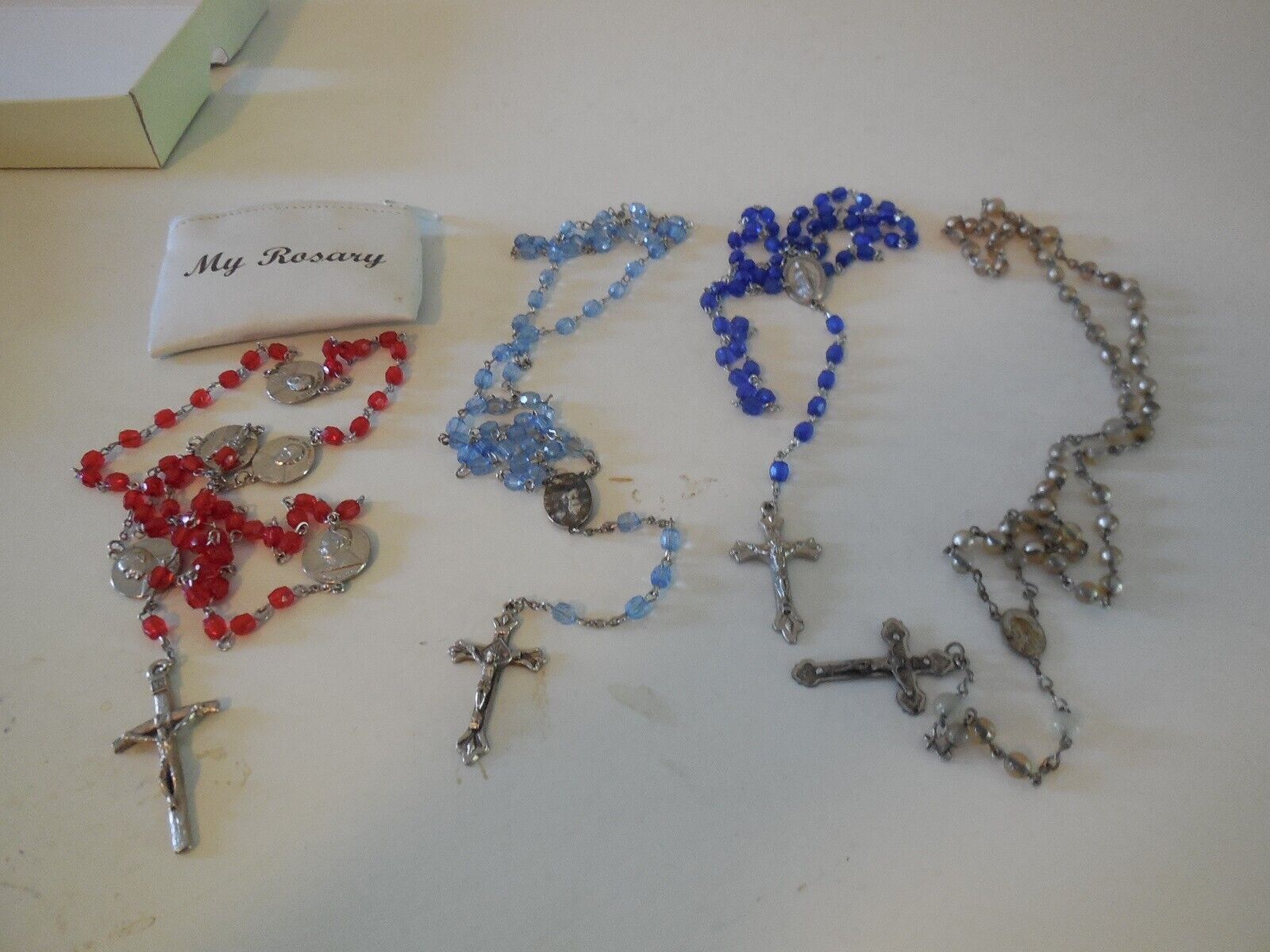 Vintage Lot of Four Rosary Beads