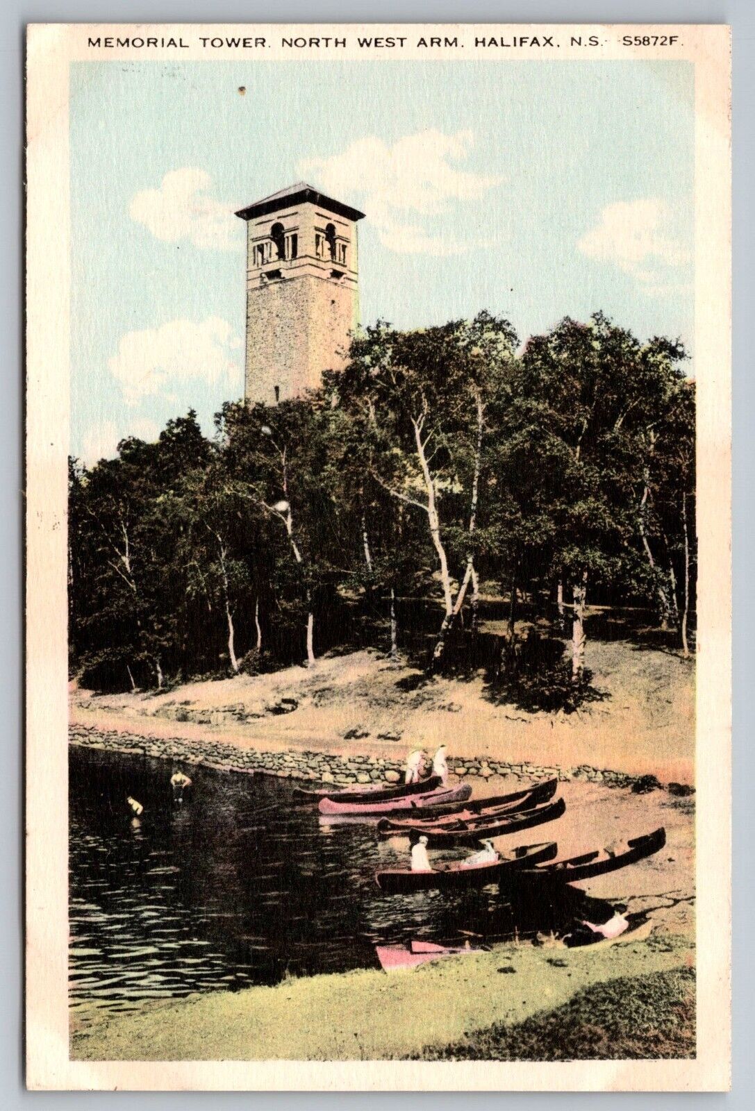 Memorial Tower. North West Arm. Halifax Nova Scotia Postcard