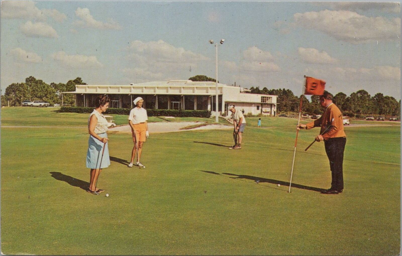 Postcard De Soto Lakes Golf Club and Lodge Sarasota FL 