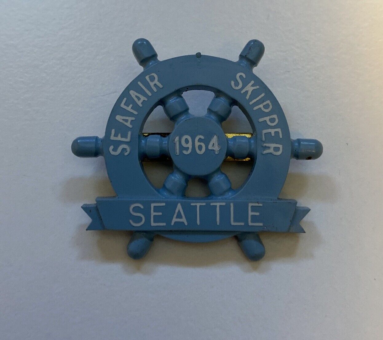 1964 Seattle Seafair Skipper Pin Hydroplane Races Washington State