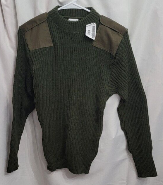 *NWT* DLA USMC OLIVE GREEN WOOLY PULLY UNIFORM PULLOVER SWEATER - Size 38