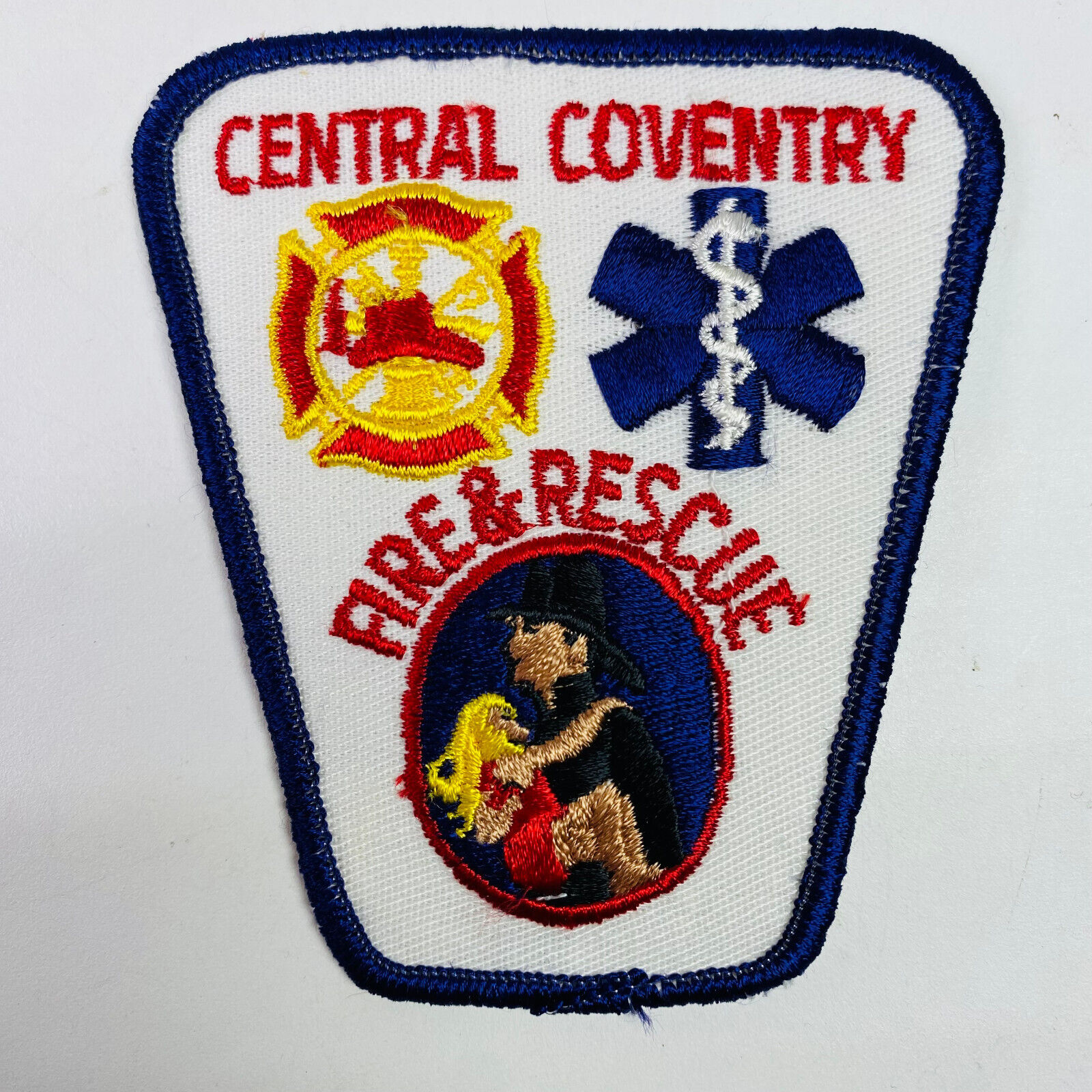 Central Coventry Fire Rescue Rhode Island RI EMS EMT Patch Q6