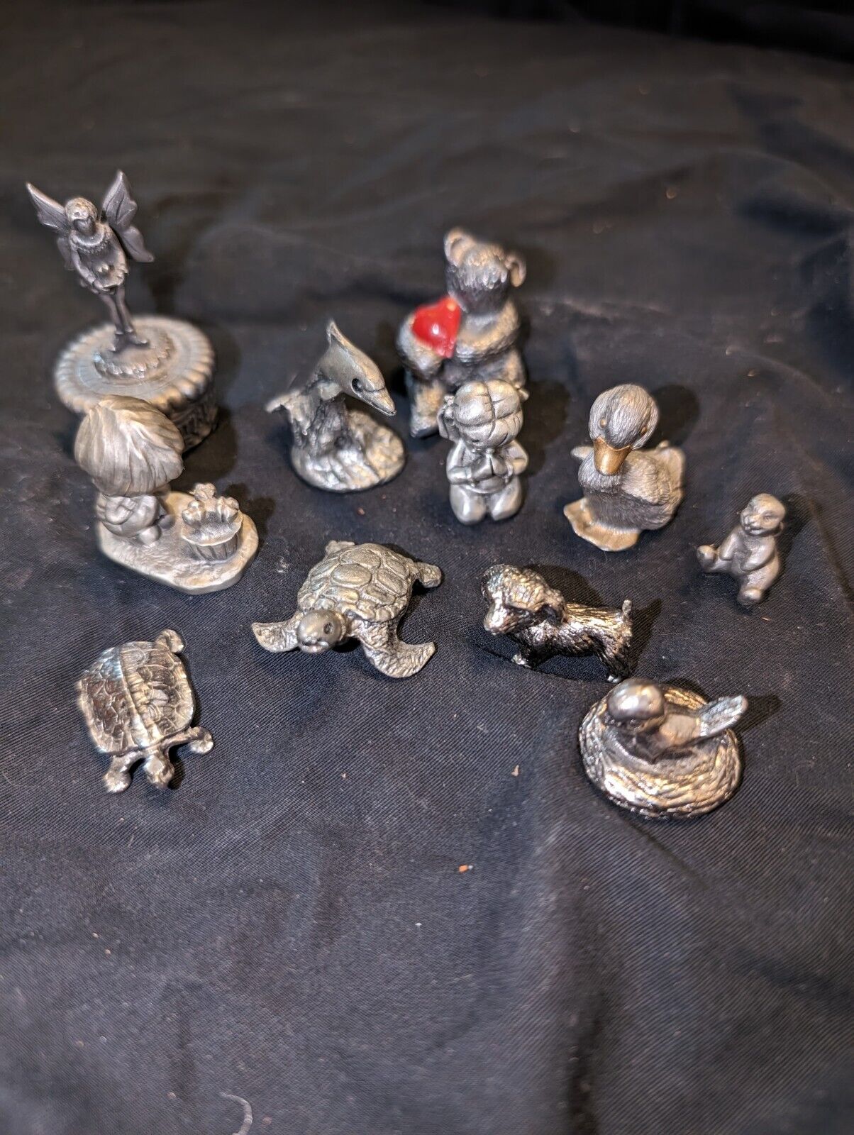 Lot Of Pewter Figurines