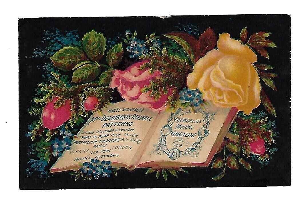 c1880's Trade Card The Monthly Demorest Magazine