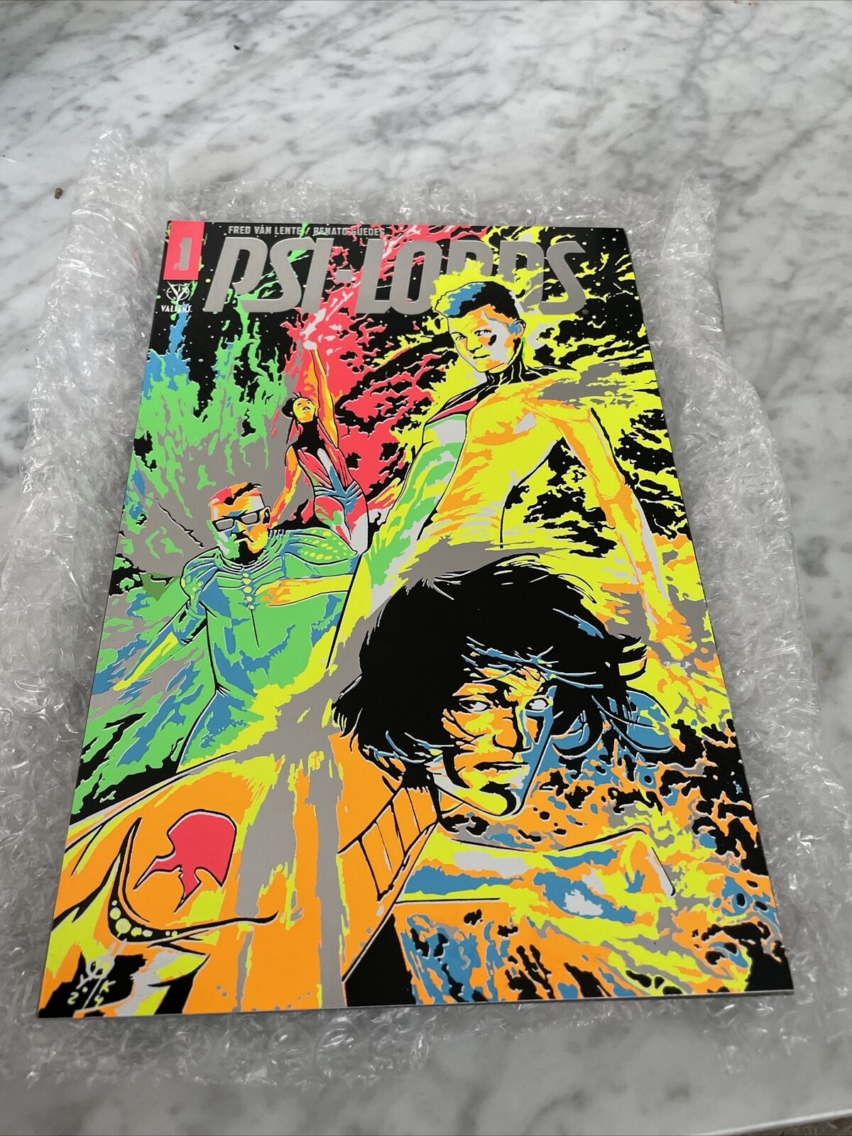 Psi-Lords (series 2) #1 (Variant Cosmic Metal Cover - Marco Rudy) 1:250 