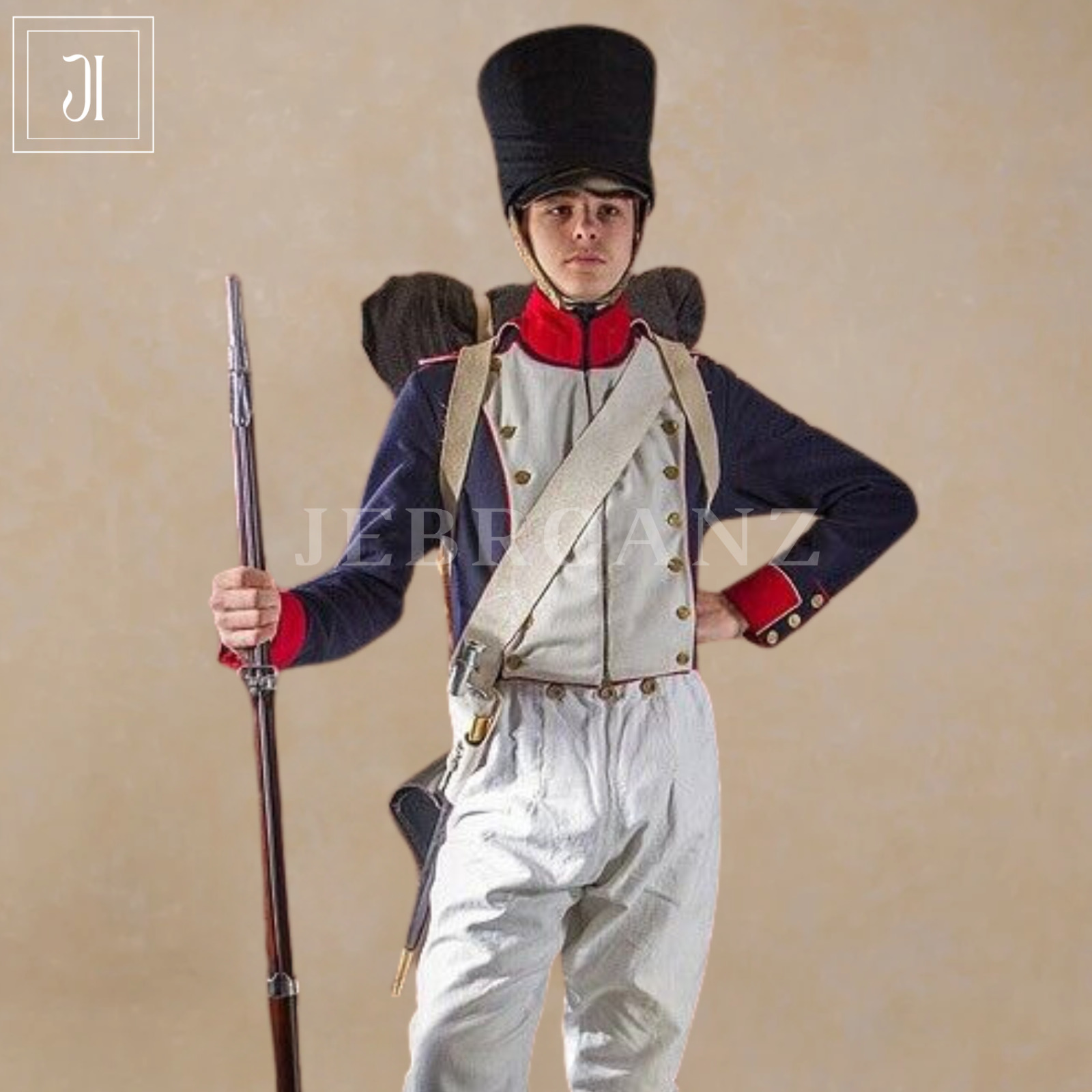 New Custom Made French Napoleonic 1812-1815 Line Infantry-Centre Men Wool Jacket