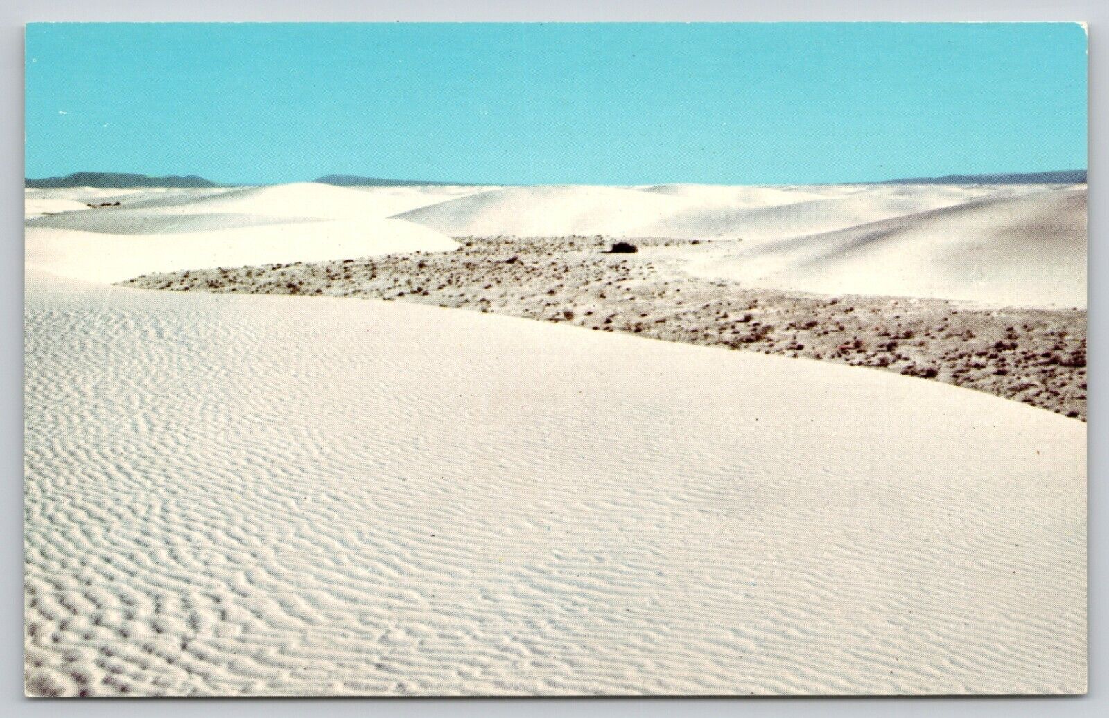 Postcard NM White Sands National Monument Ripples Of White Sand