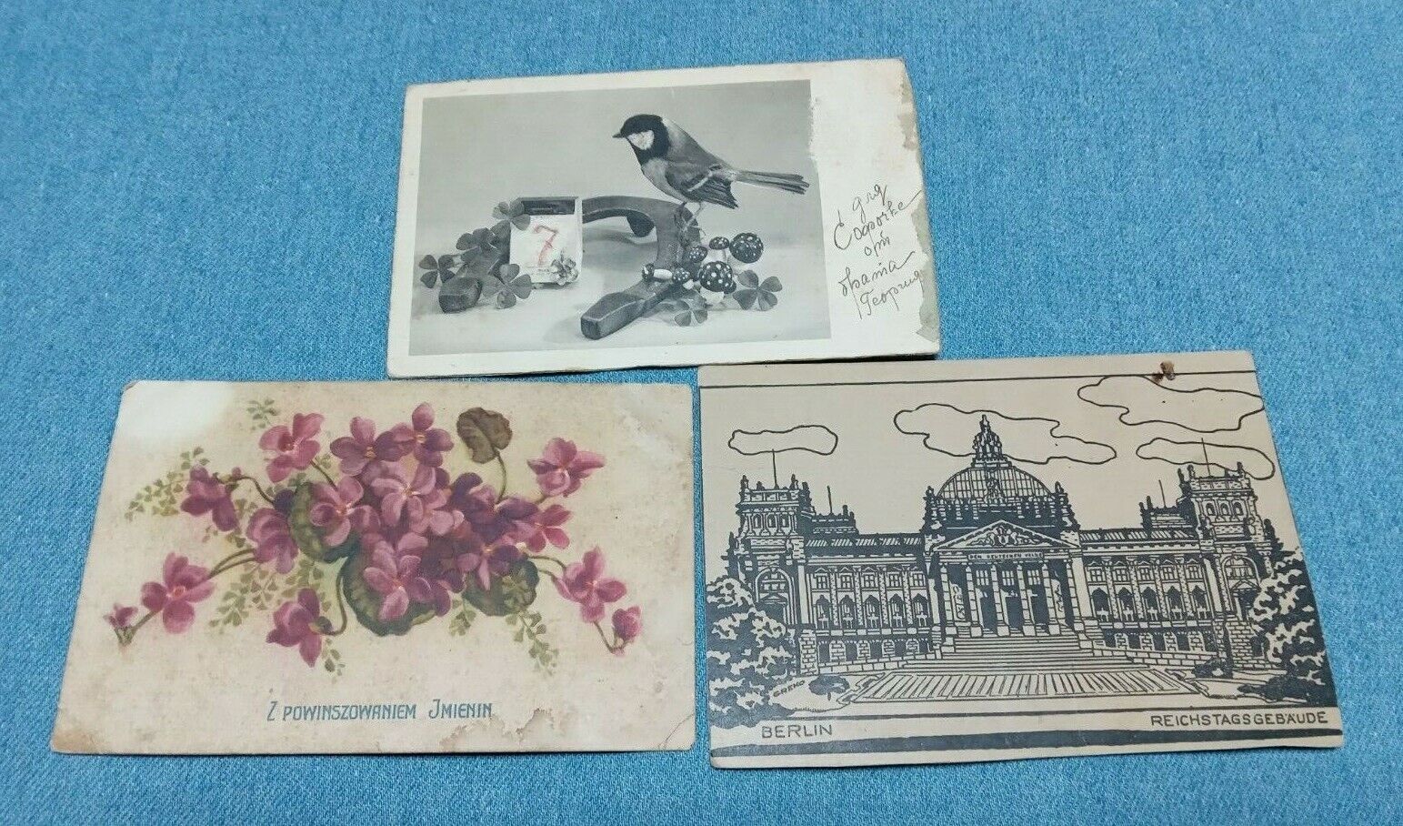 1944-45, Postcards World War 1, Berlin 3 pieces