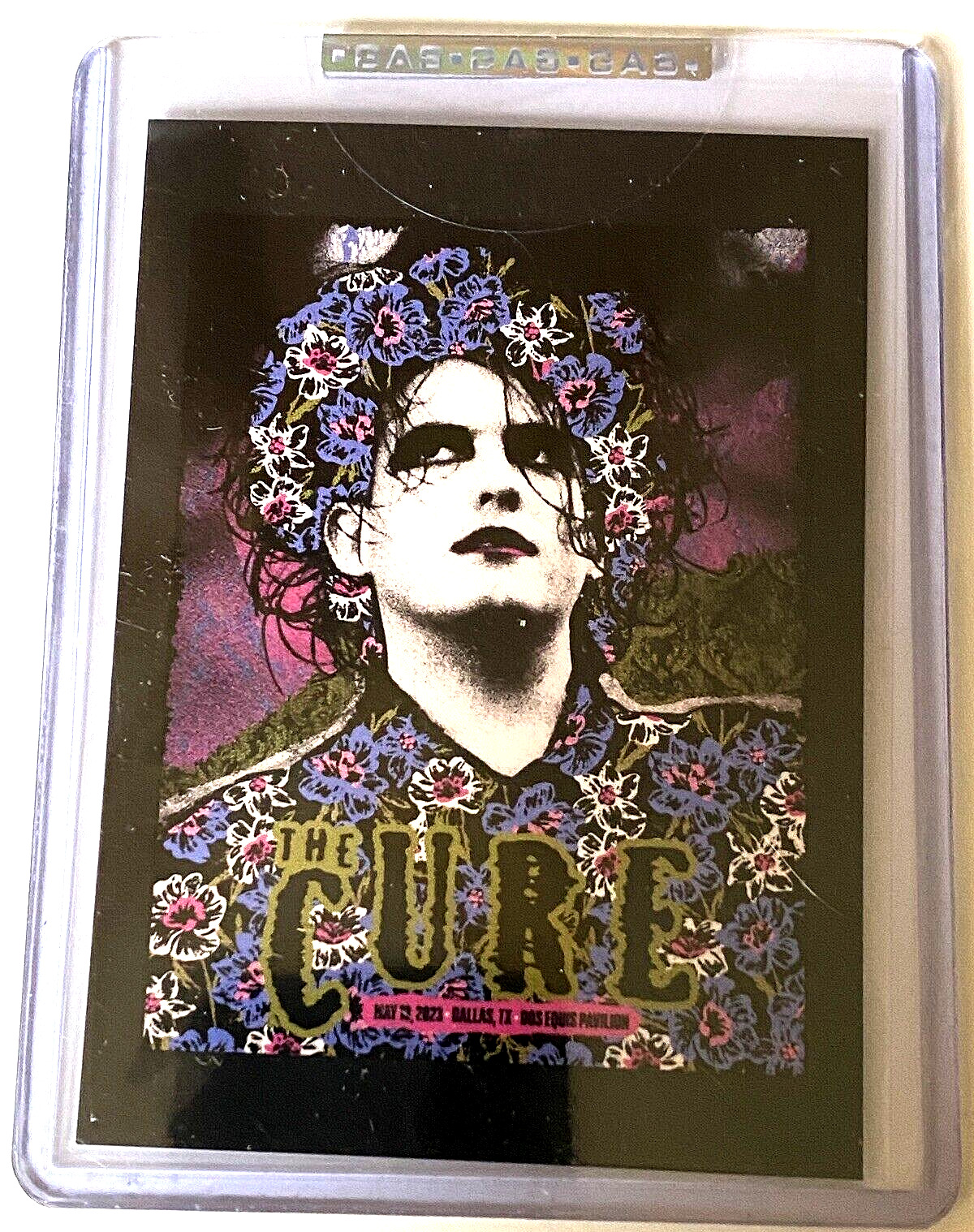 THE CURE Dallas TX 2023 GAS Poster 1st Edition Setlist Trading Card Nate Duval