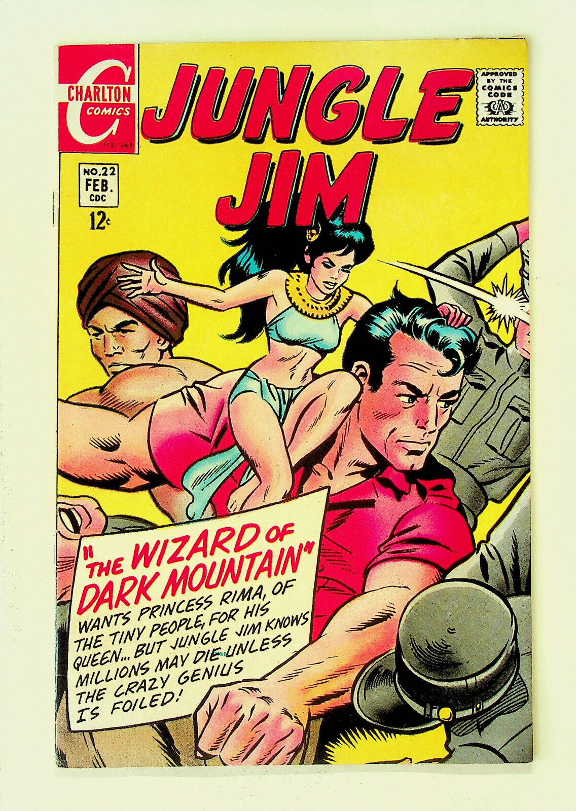 Jungle Jim #22 (Feb 1969, Charlton) - Very Good