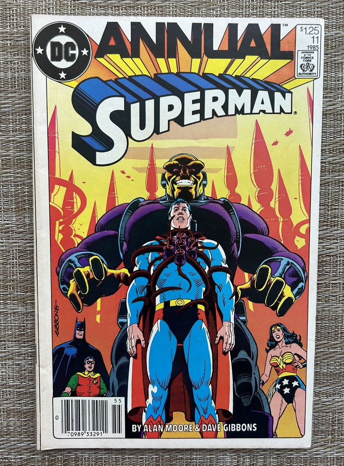 SUPERMAN ANNUAL # 11, Alan Moore David Gibbons, DC Comics 1985, Lower Grade