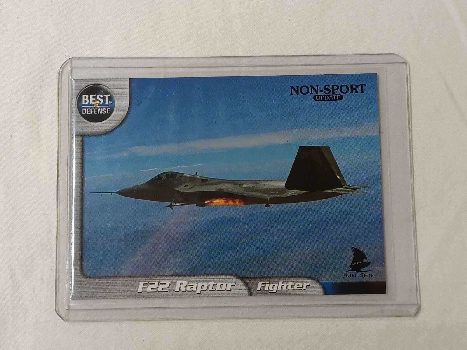 Best Defense F22 Raptor Fighter Promo Card 1 of 4 PrintShip 2001 