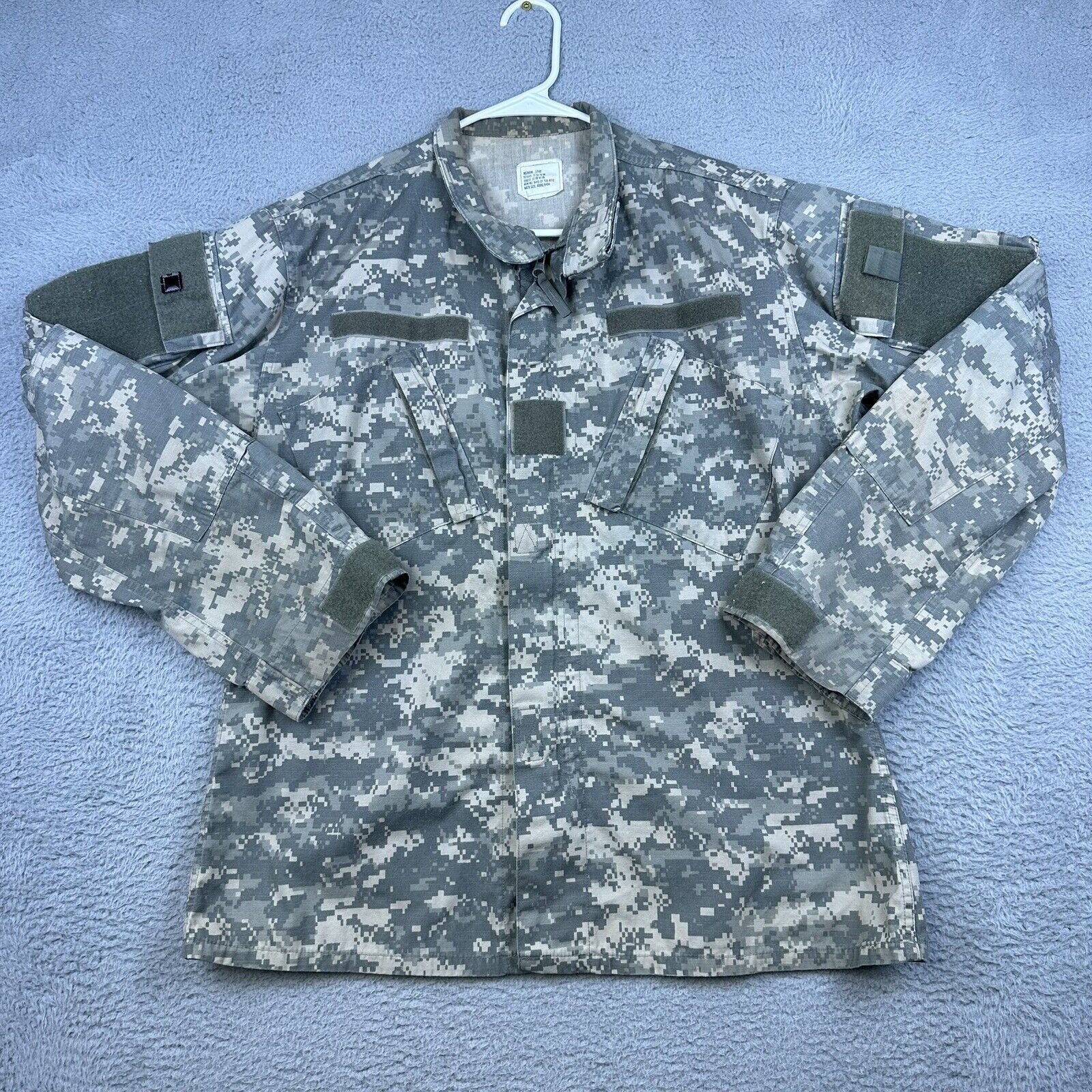 Military BDU Shirt Coat Mens Medium Long Green Tan Digital Camo ACU Zip Front 