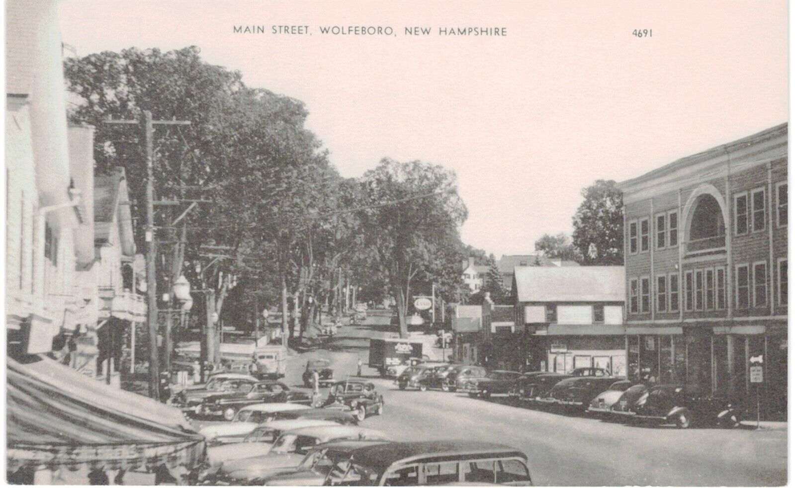 Wolfeboro Main Street 1940 NH 