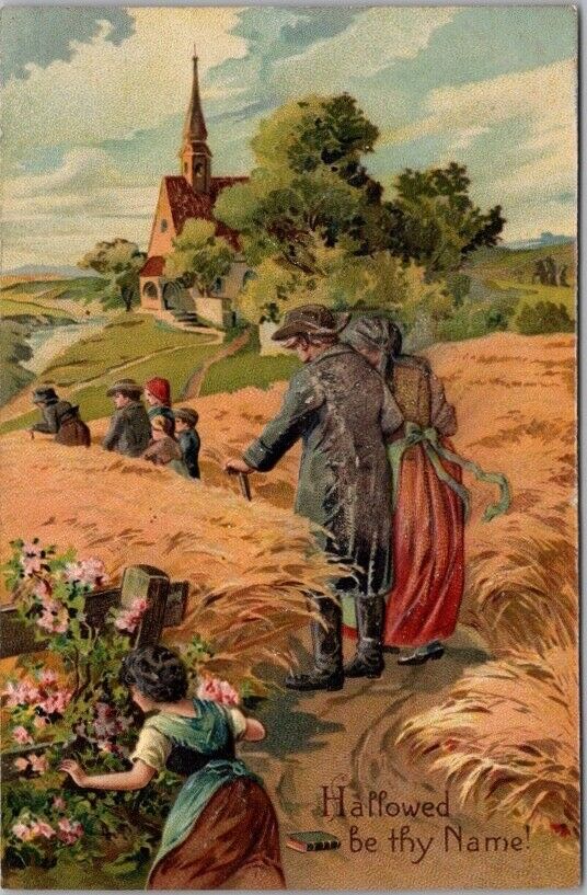 1900s LORD\'S PRAYER Religious Postcard \