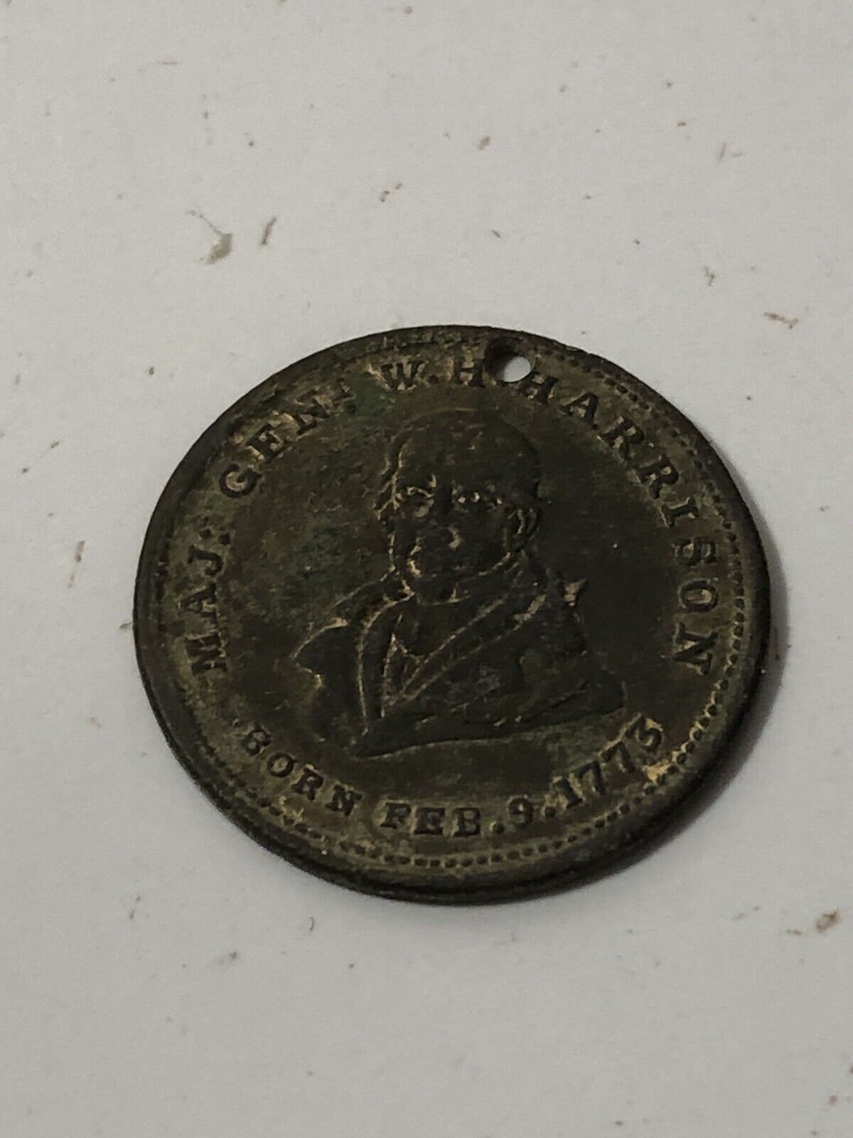 1840 Presidential Campaign General WH Harrison The People’s Choice Token