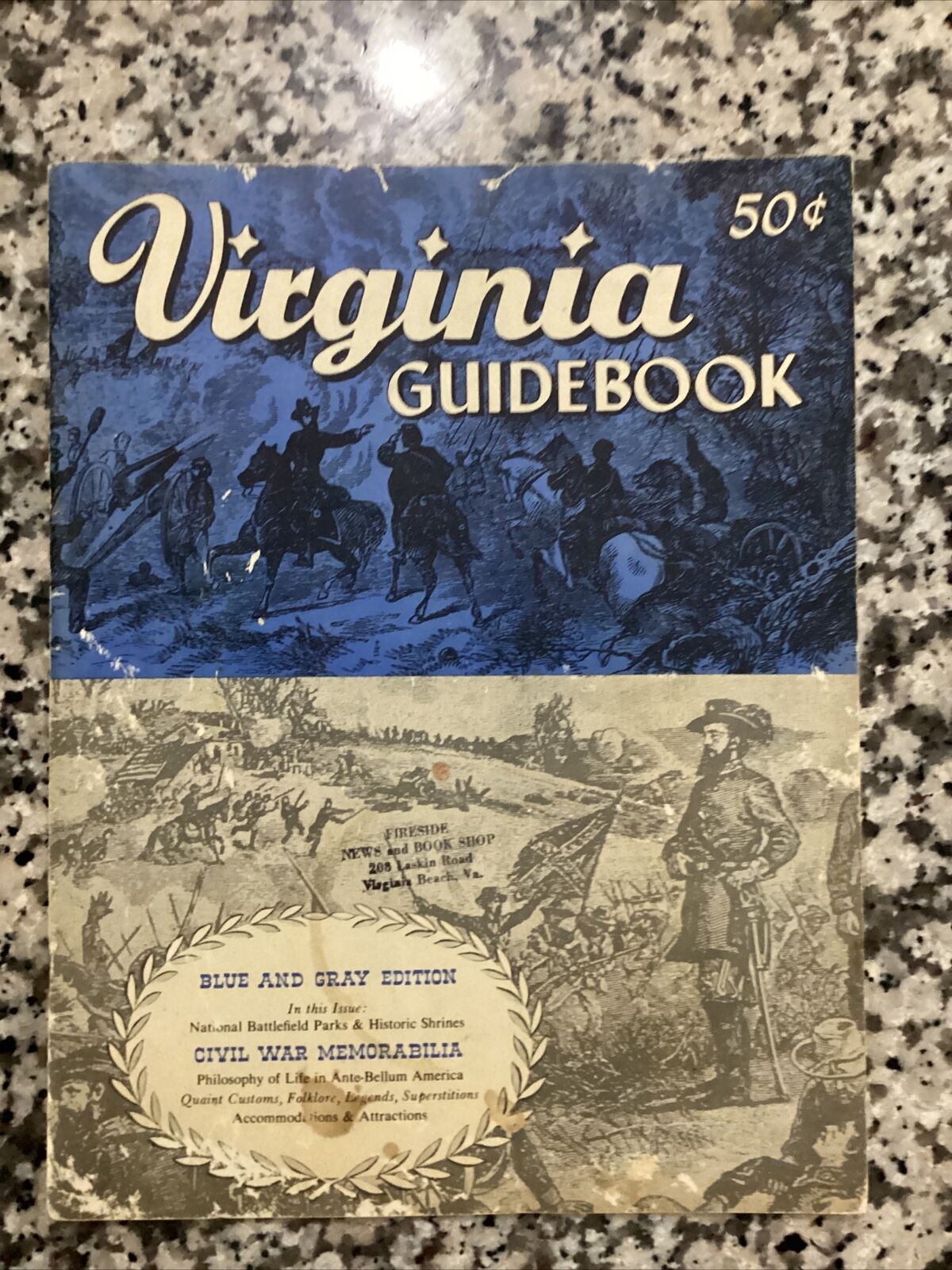 Virginia Guidebook blue and gray edition civil war 1961 - 1965 lincoln Governor