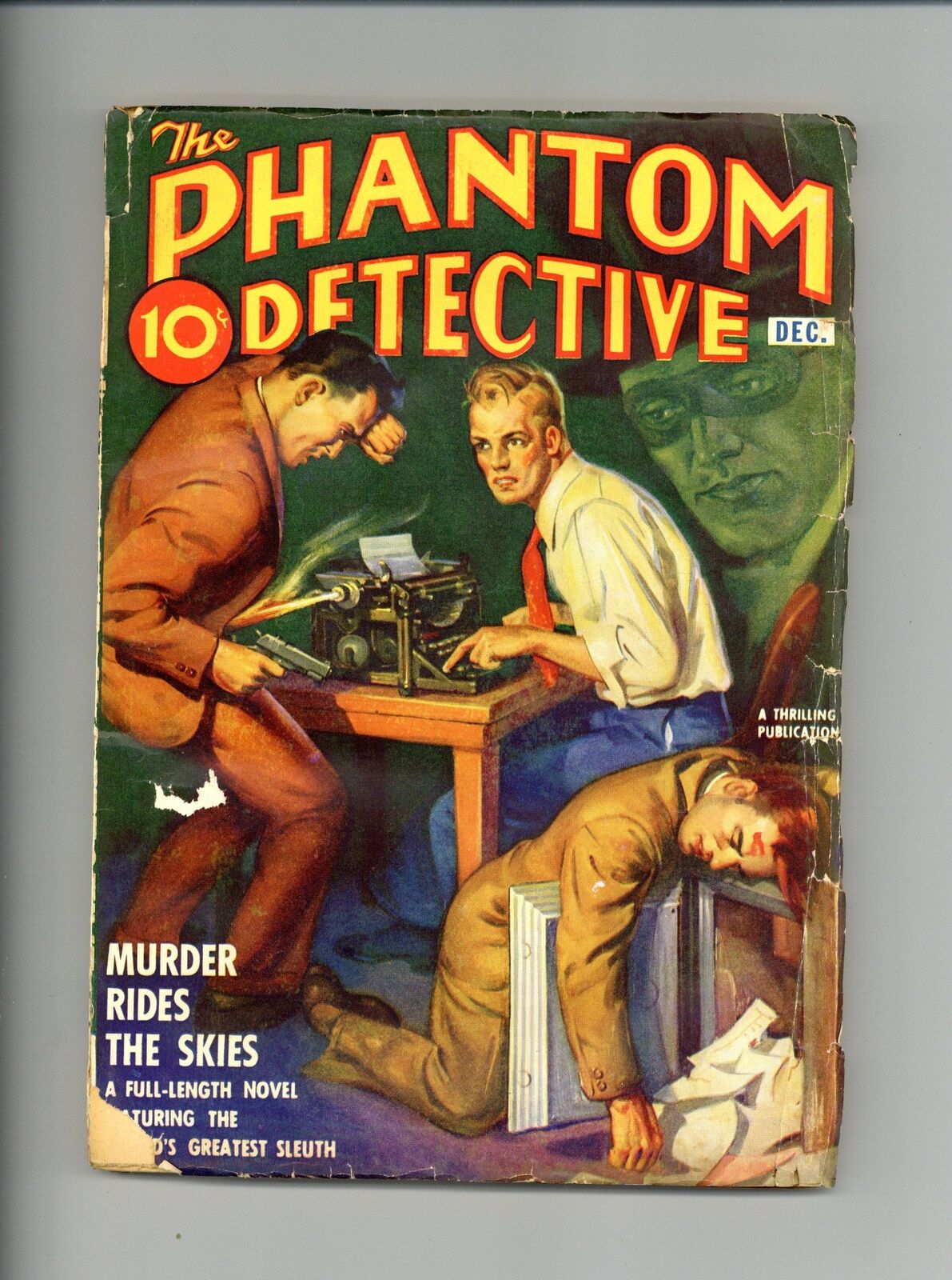 Phantom Detective Pulp Dec 1939 Vol. 29 #2 VG