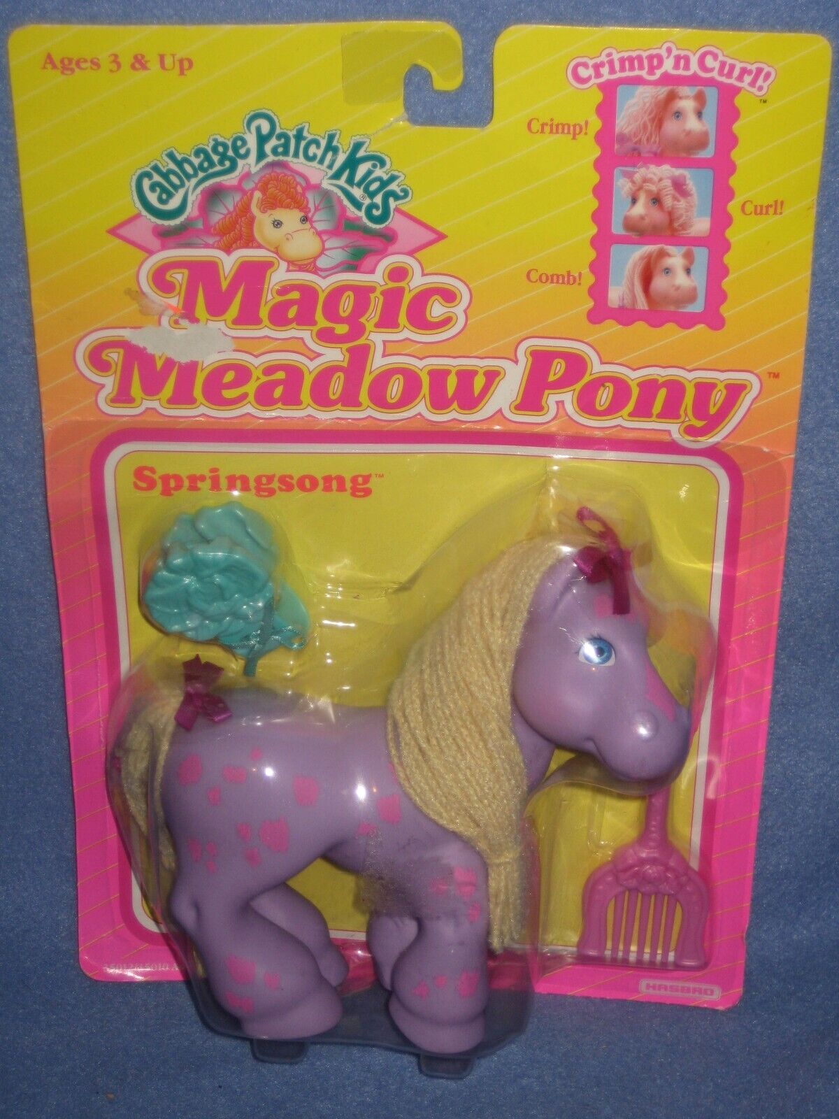 Cabbage Patch Kids Magic Meadow Pony Springsong Crimp \'n Curl Wings 1992 NIP 7\