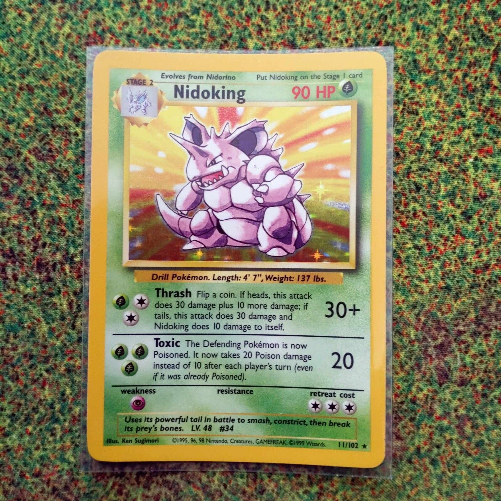Pokémon Trading Cards Base Set Nidoking Mint / Near Mint 11/102