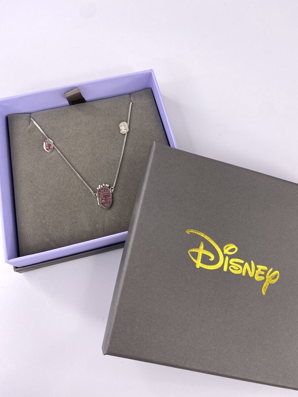 Disney Couture Princess And The Frog Tiana Sterling Silver Necklace & Earrings
