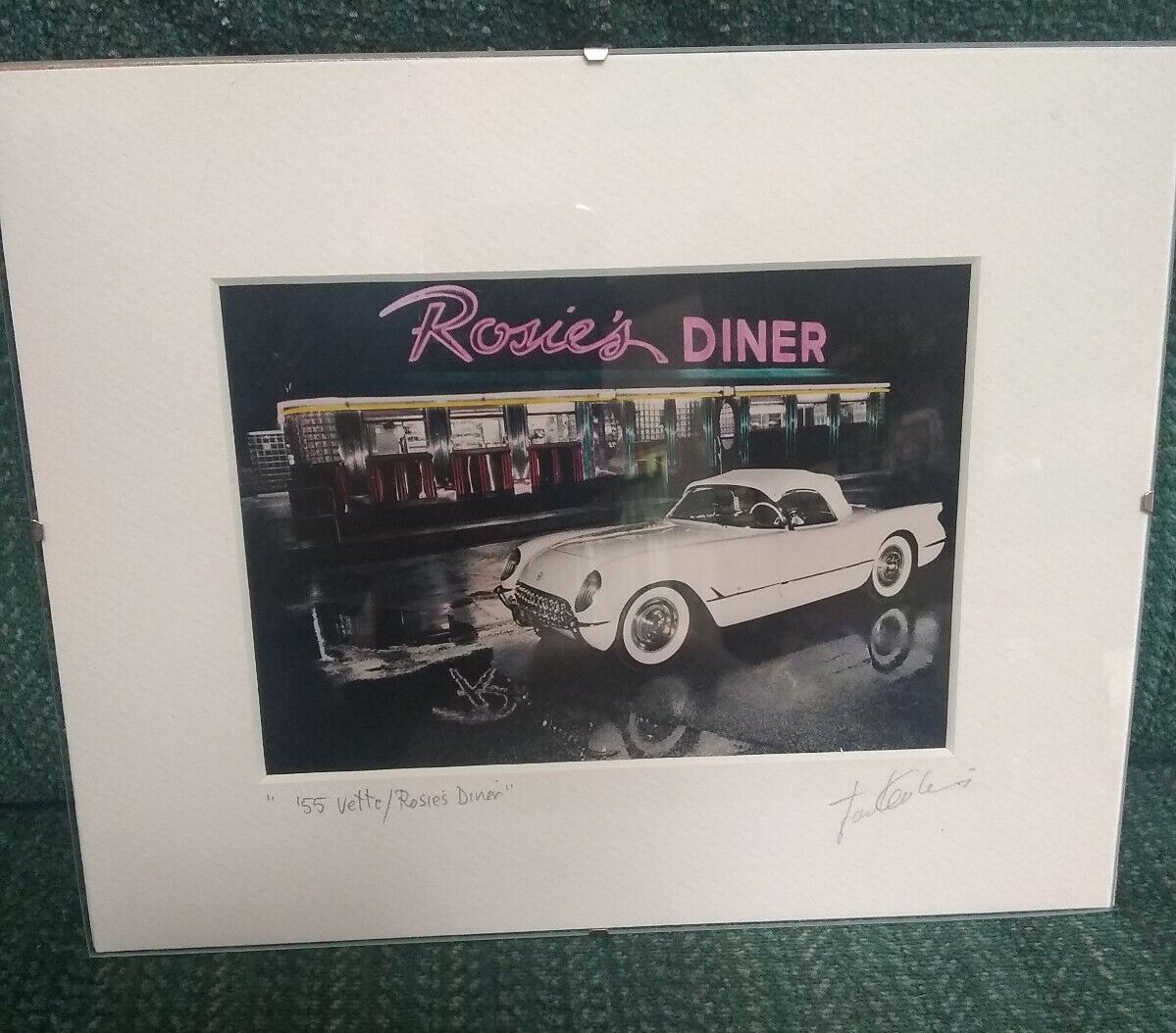 Rosie\'s Diner/\'55 Vette Colorized 5\