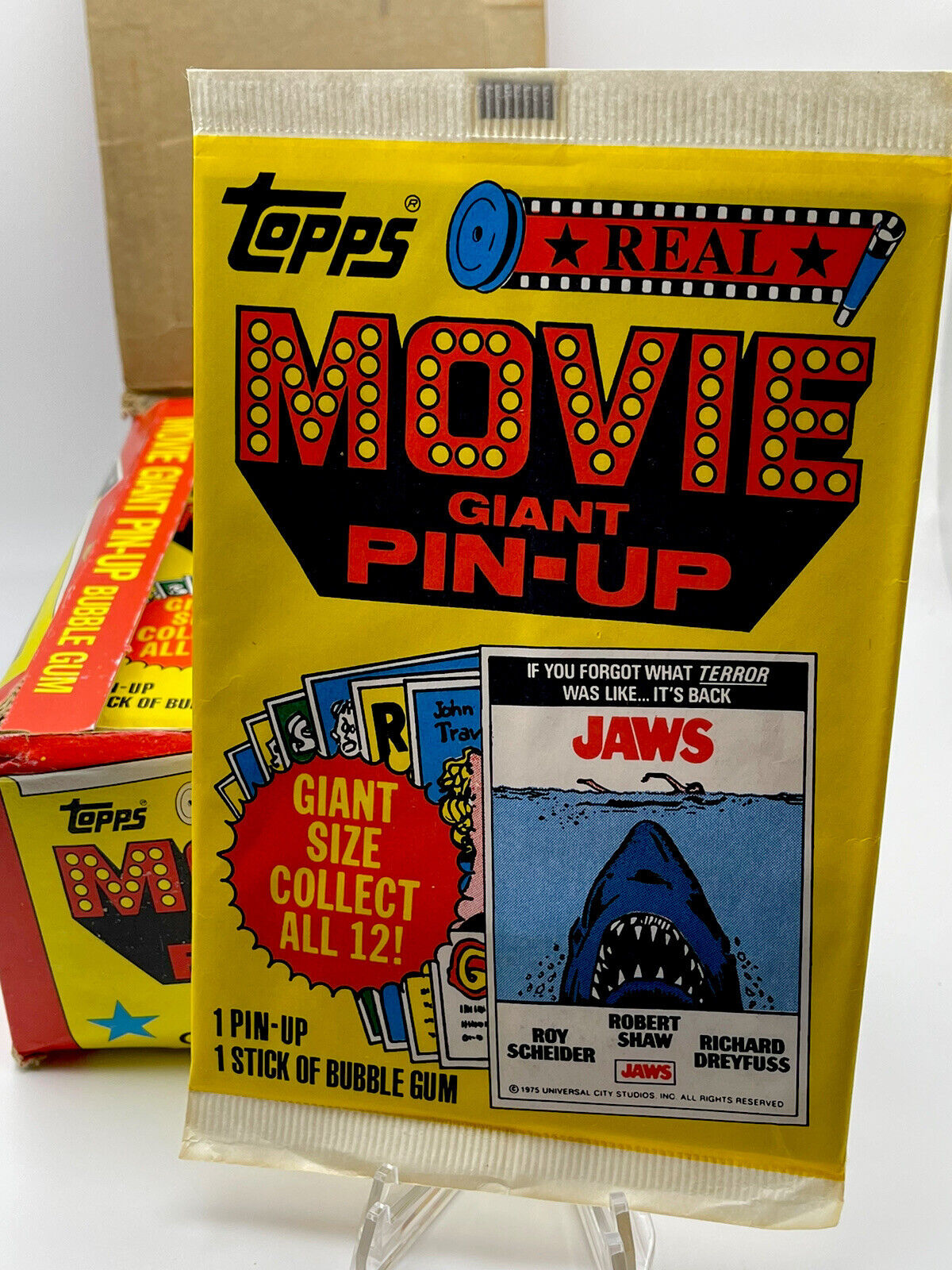Topps 1981 Real Movie Giant Pin-Up (1) Unopened factory sealed pack. 12”x20”