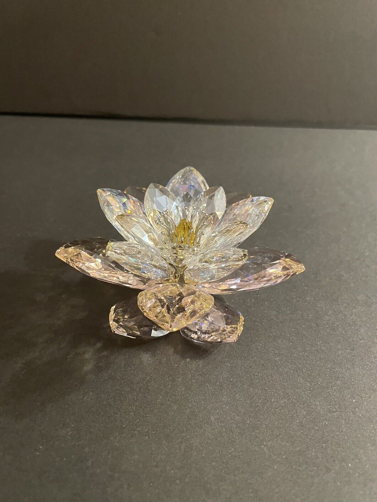 Swarovski Crystal Waterlily Rosaline Water Lily Flower Figurine 1141674