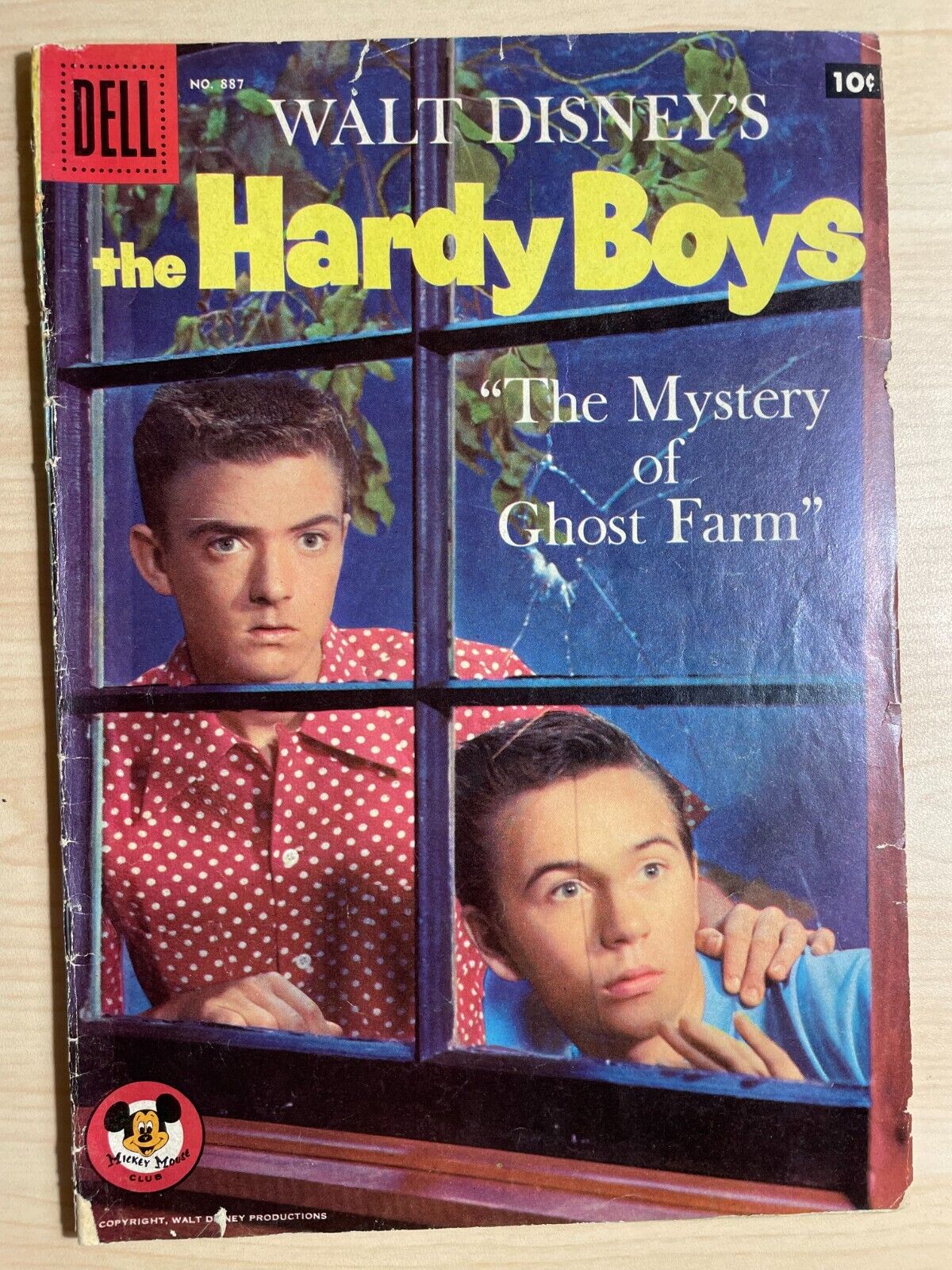 THE HARDY BOYS, Walt Disney\'s, Four Color #887, The Mystery of Ghost Farm, 1957