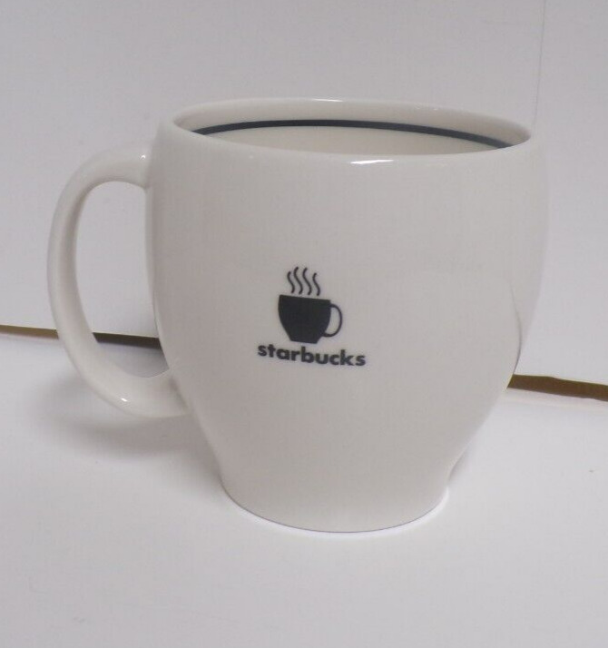 Starbucks mug Black and White Coffee 14 oz 2004