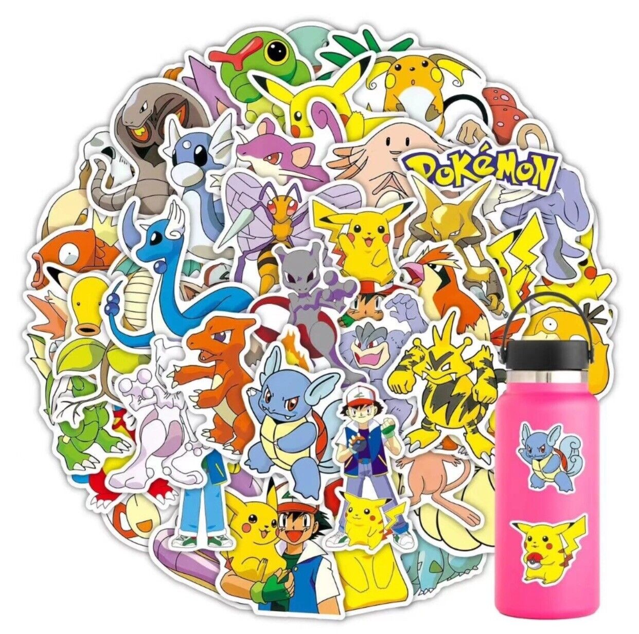 NEW 500pcs POKEMON GO Pikachu Cartoon Stickers Laptop waterproof sticker