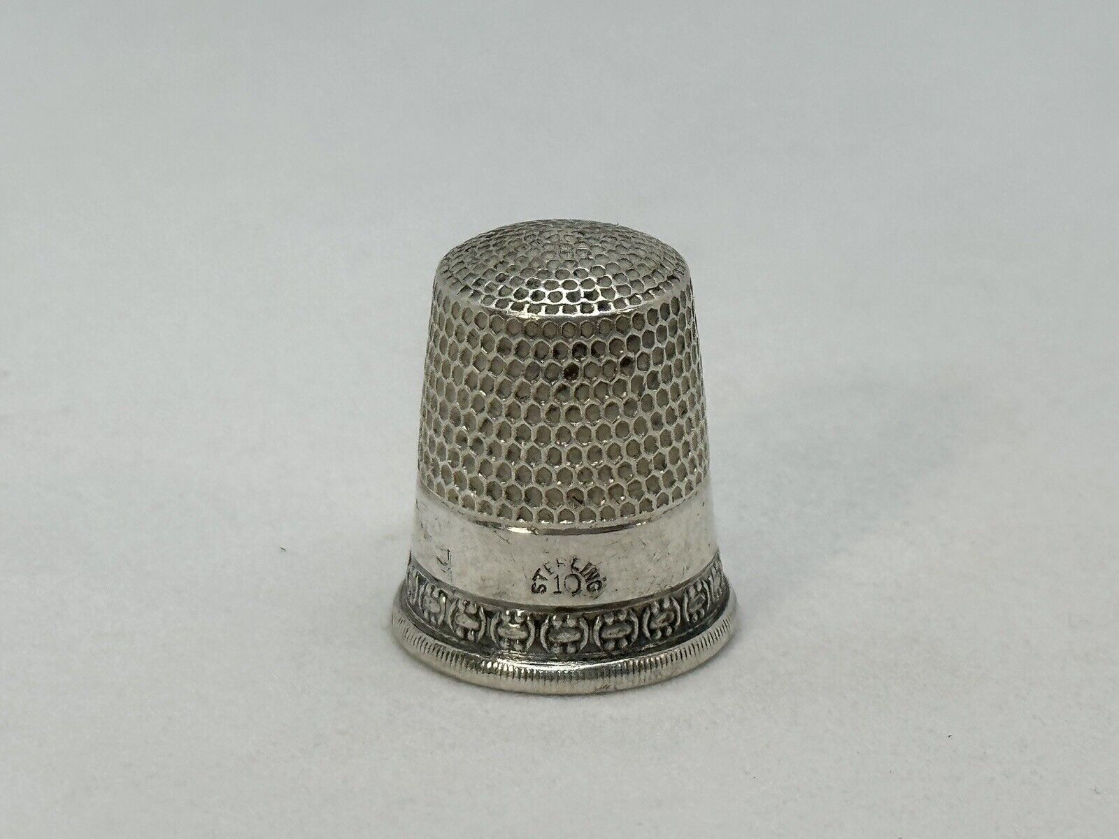 Vintage Sterling Silver Thimble ~ Pinky Finger Size #10 ~ 4.70 grams
