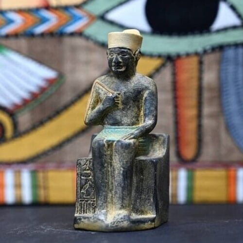 RARE ANCIENT ANTIQUE Of Pharaonic Statue Khufu Builder Great Egyptian Pyramid Bc