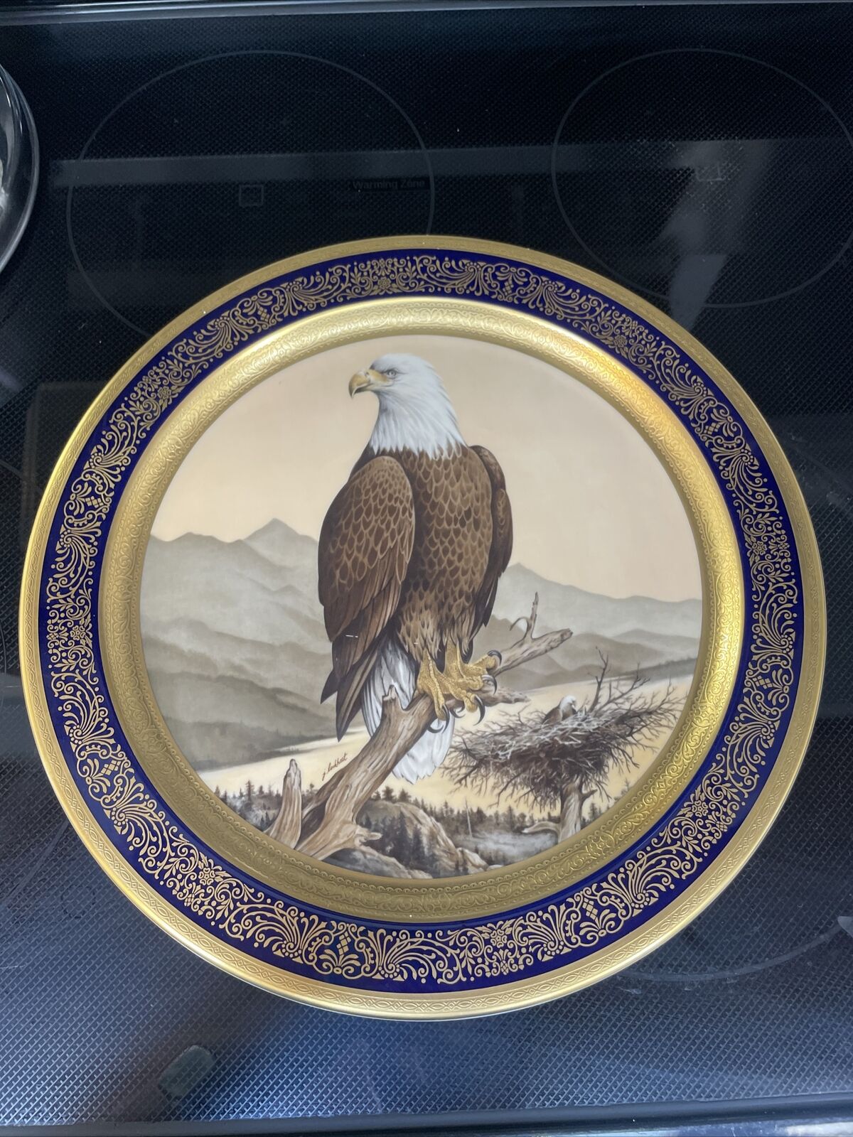 1976 Pickard China American Bald Eagle Plate 13\