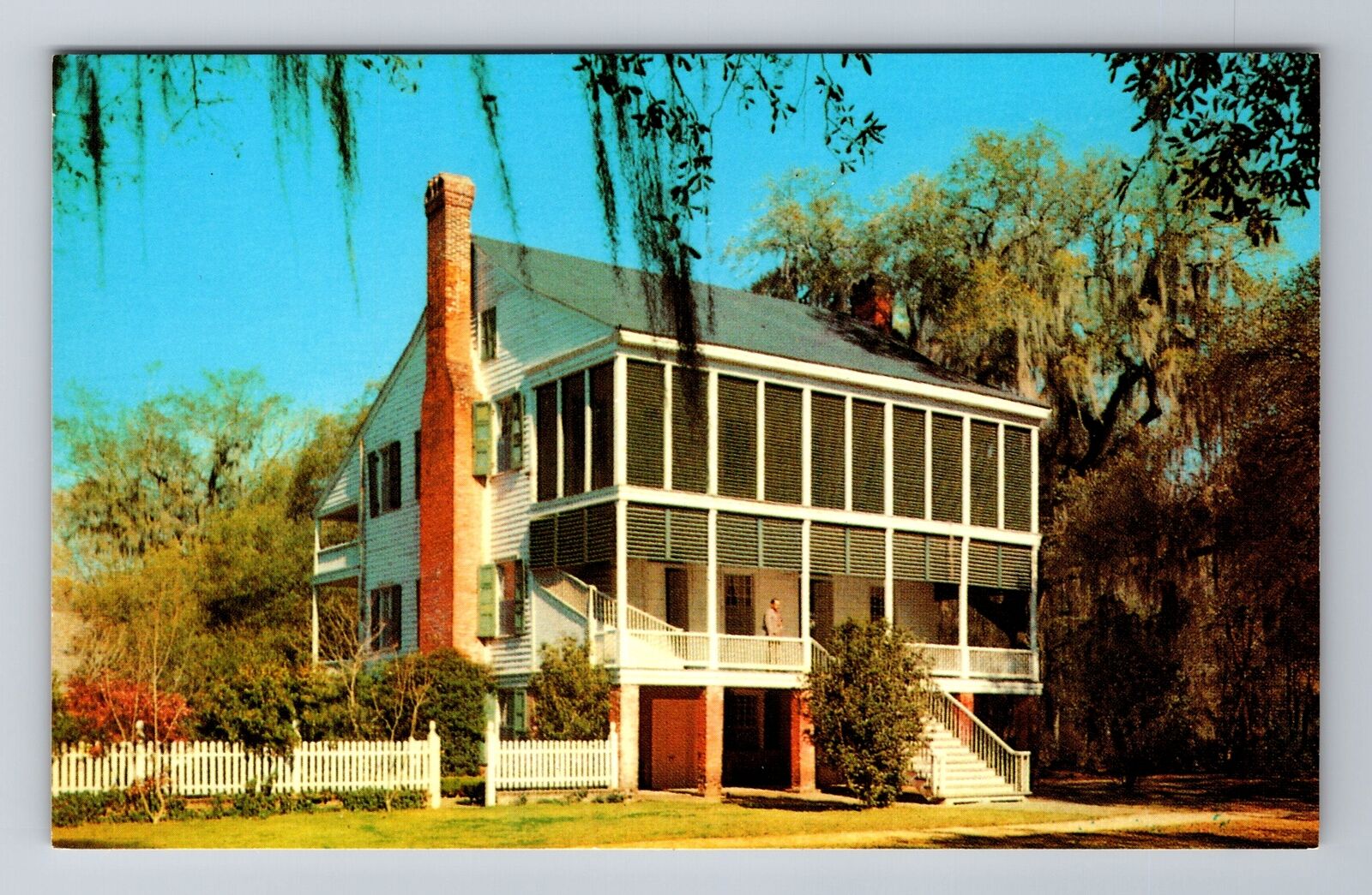 St Francisville LA-Louisiana, Oakley Plantation House, Vintage Souvenir Postcard