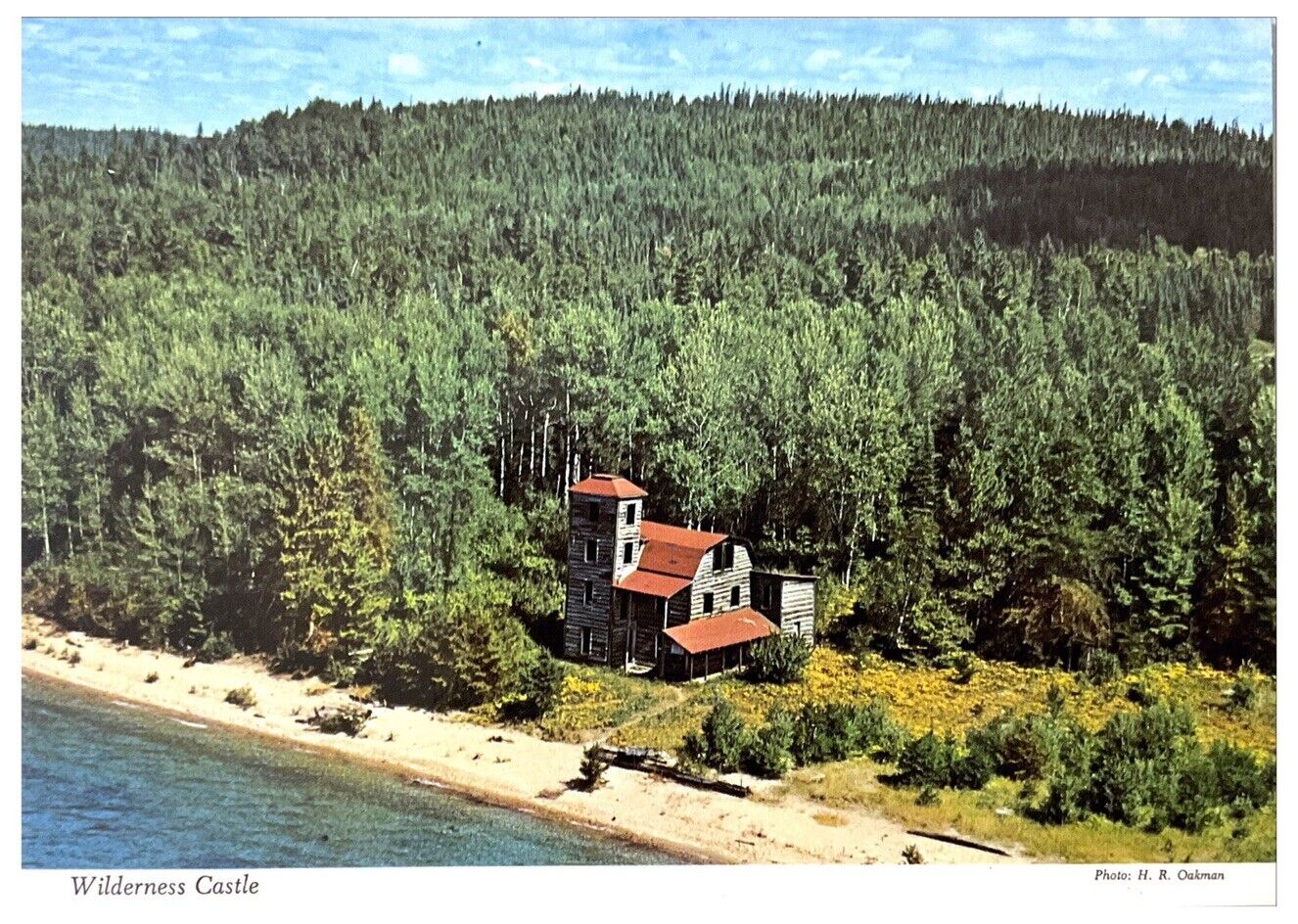 Wilderness Castle White Otter Lake Canada Vintage Postcard 