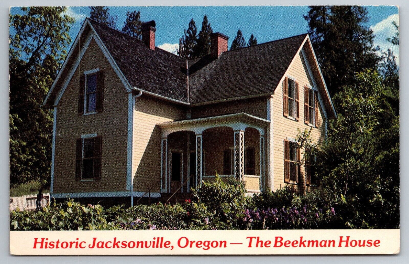 The Beekman House Historic Jacksonville Oregon OR Banker and Agent Postcard N95