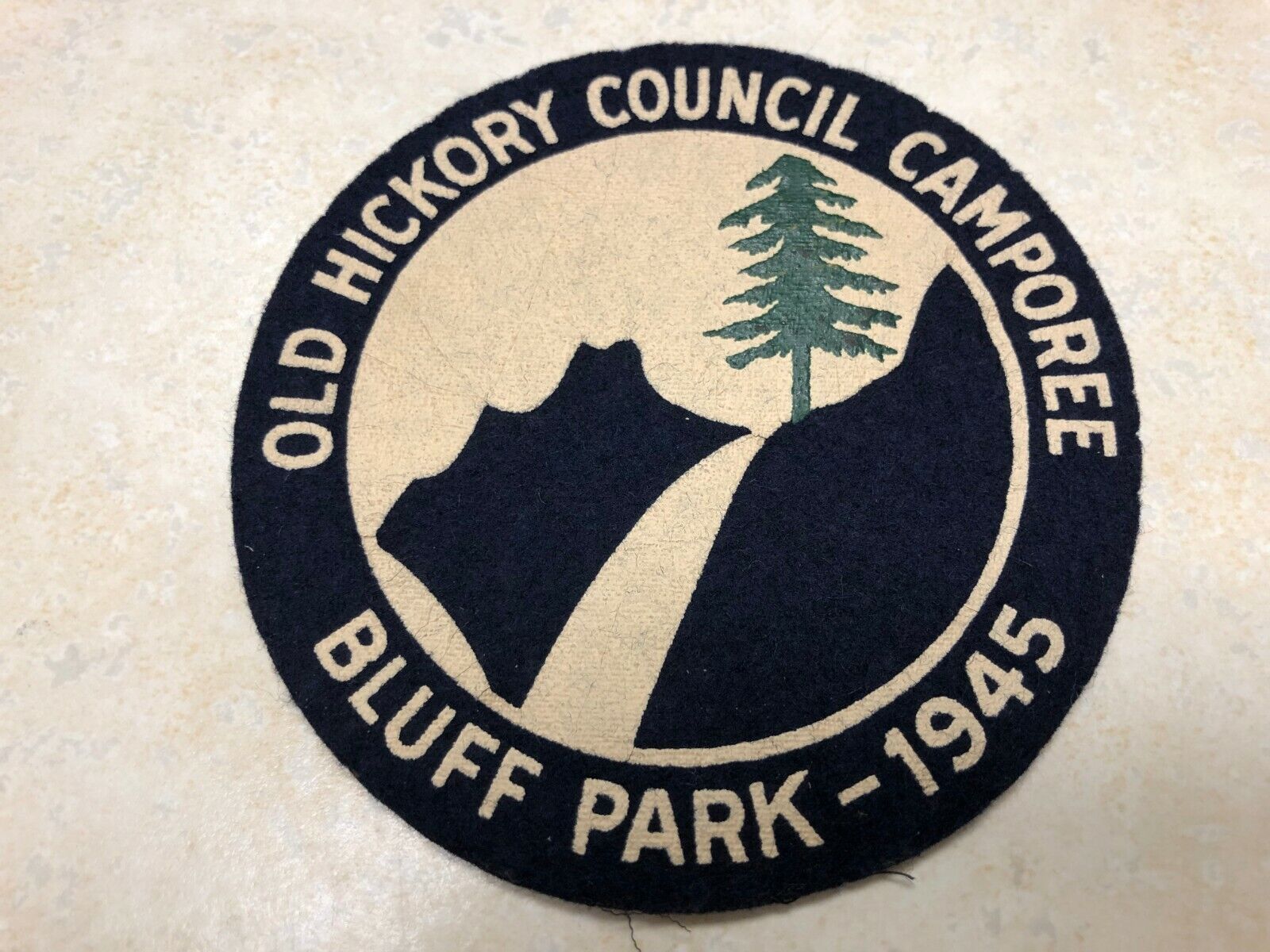 1945 Old Hickory Council Felt Camporee Patch - Bluff Park